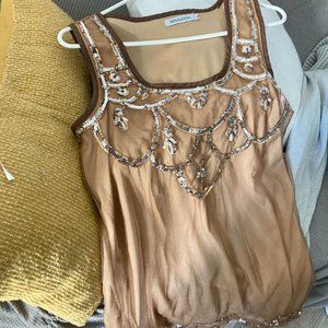 Silver & Gold Camisole Designer Top